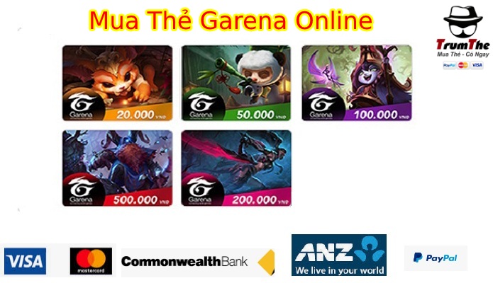 Mua Thẻ Garena Online – Nạp Game Thả Ga Tại Trumgame.com