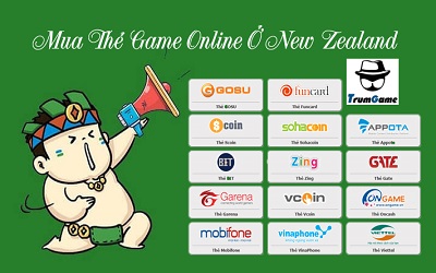 Mua thẻ game online ở New Zealand